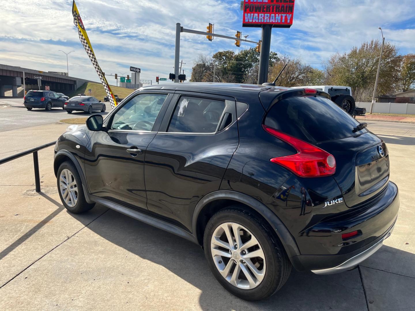 2013 BLACK NISSAN JUKE S; SL; SV; NISM S AWD (JN8AF5MV2DT) with an 1.6L L4 DOHC 16V engine, Continuously Variable Transmission transmission, located at 8101 E. Skelly Dr., Tulsa, OK, 74129, (918) 592-3593, 36.121891, -95.888802 - Photo#3